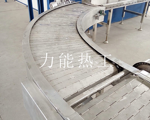深圳不锈钢链板转弯输送机