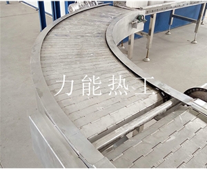 深圳不锈钢链板转弯输送机
